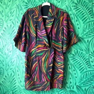 FARM RIO Shinny Zebra Mini Wrap Dress Nwt’s sz S